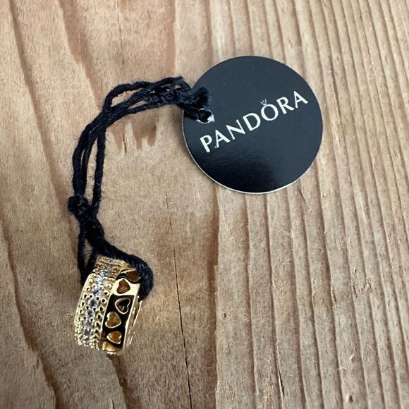 Retired Pandora Shine Heart of Pandora Spacer with Clear Zirconia - 767415CZ - Picture 5 of 7